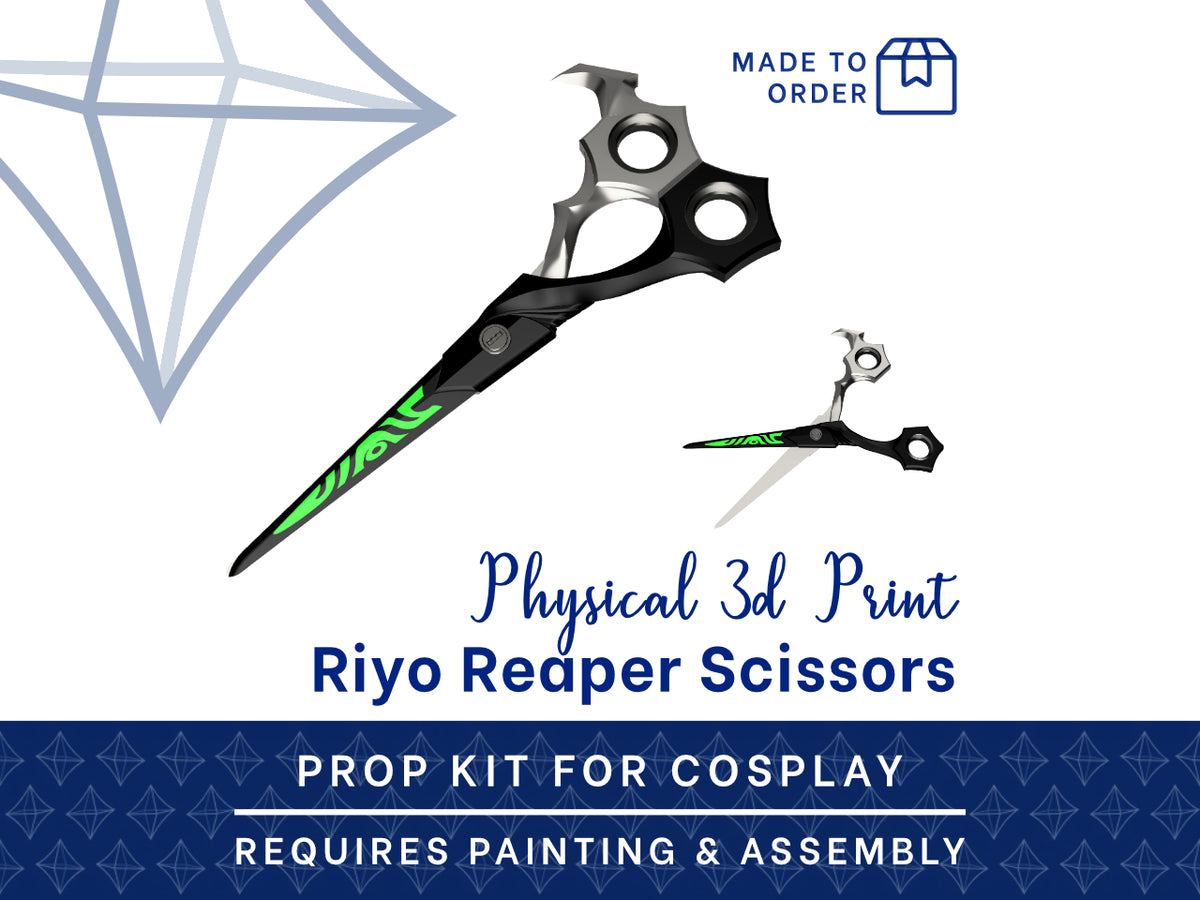 Riyo Reaper Scissors 3D Printed Kit - Gachiakuta Cosplay Prop ...