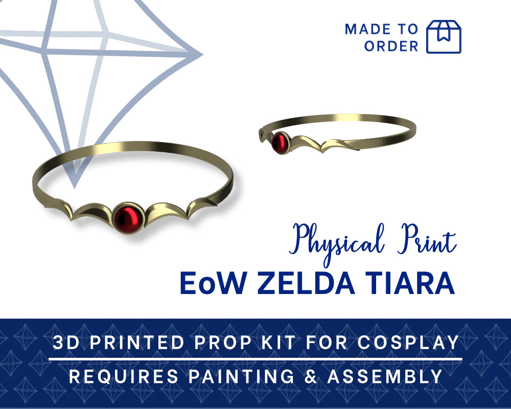 ZELDA Tiara 3D PRINTED KIT [The Legend of Zelda: Echoes of Wisdom] Cosplay Accessories Illustris Models & 3D Printing