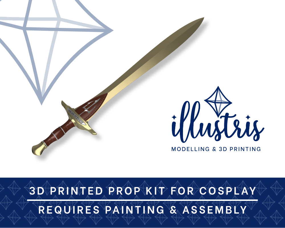 RIPTIDE Sword 3D PRINT [Percy Jackson and the Olympians] Illustris Models