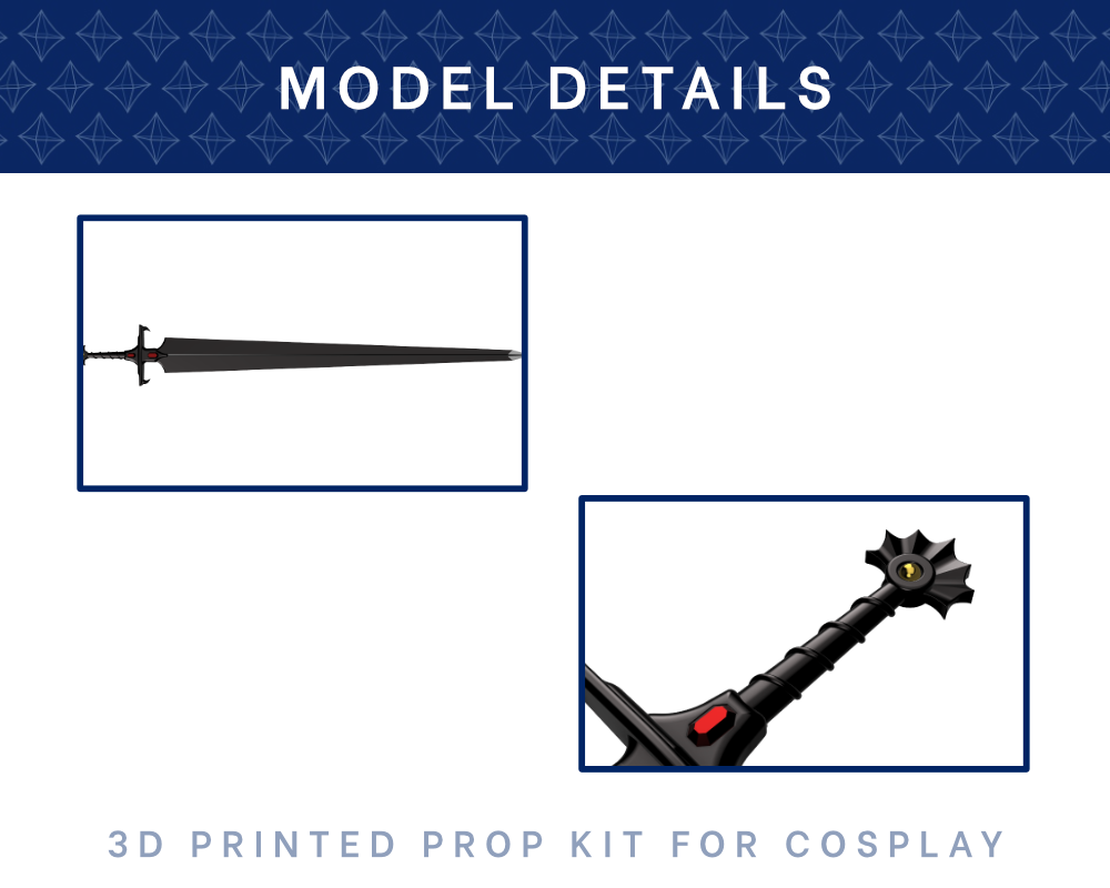 SAILOR GALAXIA Sword of Chaos 3D PRINTED Kit [Sailor Moon Eternal] illustrismodels