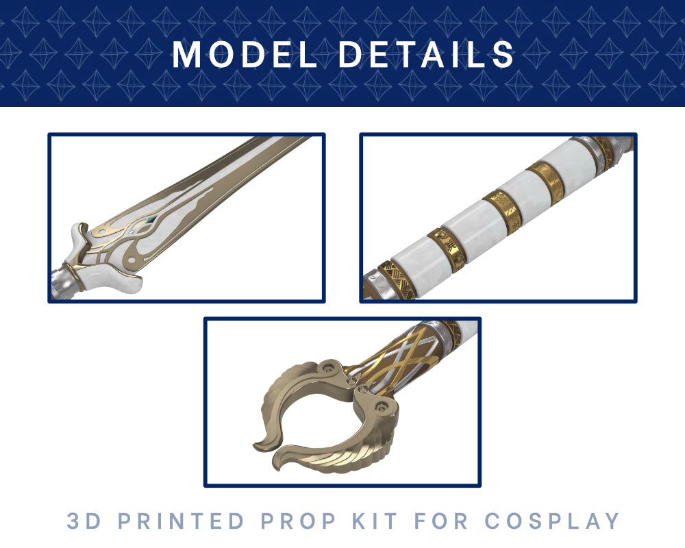 FREYA Mardoll Sword 3D PRINTED KIT [God of War: Ragnarok] Illustris Models