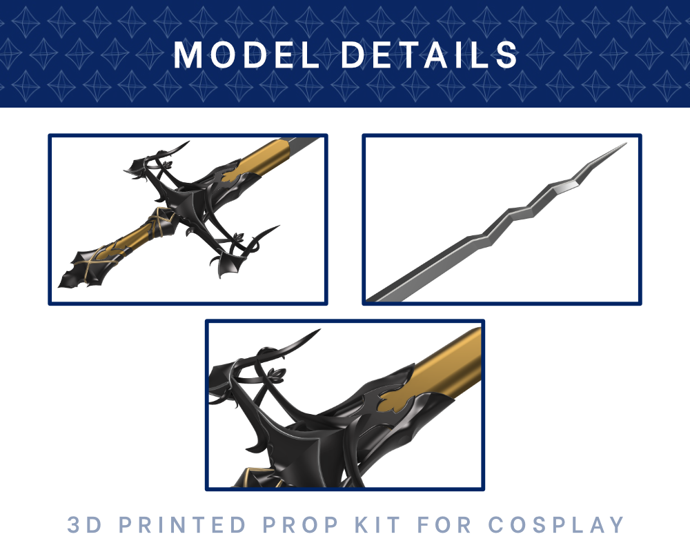 BENEDIKTA Sword 3D Printed Kit [Final Fantasy XVI] Illustris Models & 3D Printing