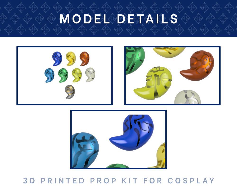 Secret Stones RESIN 3D PRINTED KIT [Legend of Zelda: Tears of the Kingdom] Illustris Models & 3D Printing