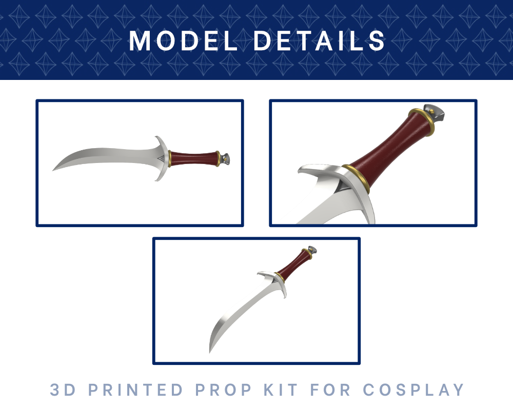 ASTARION Dagger 3D Printed Kit (Baldur's Gate 3) Illustris Models