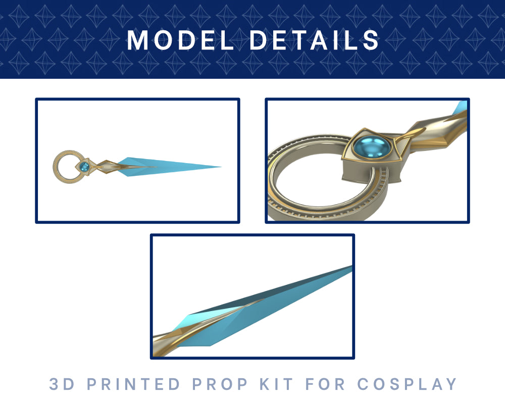 LYRIUM Dagger 3D PRINTED KIT [Dragon Age: The Veilguard] | Cosplay Prop Illustris Models