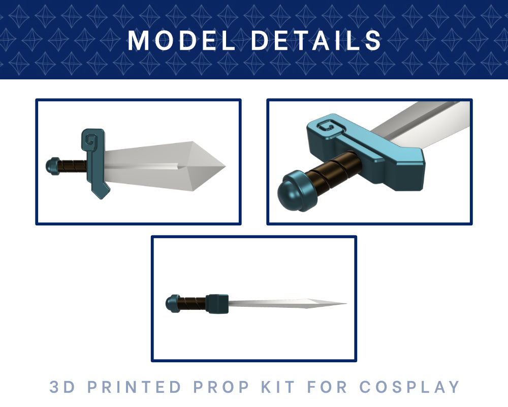 ZELDA Hero Sword 3D PRINTED KIT [The Legend of Zelda: Echoes of Wisdom] Cosplay Prop Illustris Models & 3D Printing