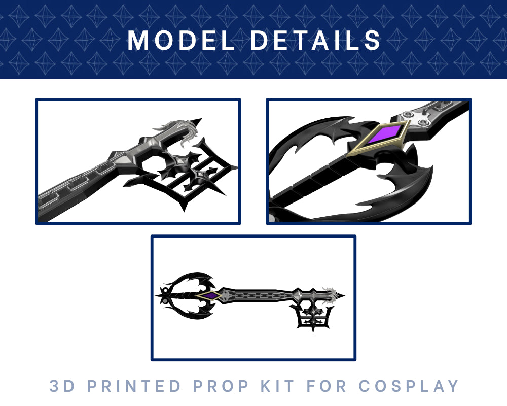 Oblivion Keyblade 3D PRINTED KIT [Kingdom Hearts] Illustris Models