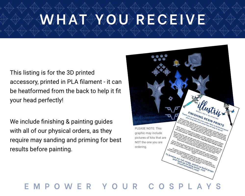 Ciri Sword 3D Printed Kit - Witcher 3 Cosplay Prop Illustris Models & 3D Printing