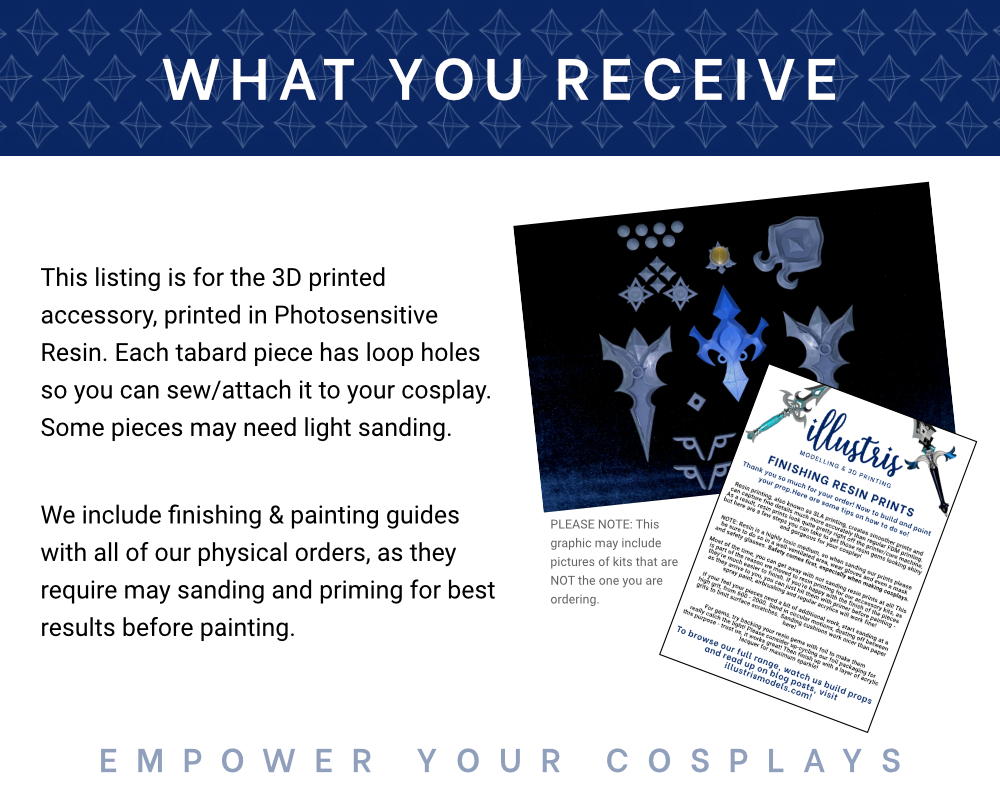LINK Frostbite Set Tabard Resin 3D PRINTED KIT [Legend of Zelda: Tears of the Kingdom] Illustris Models & 3D Printing