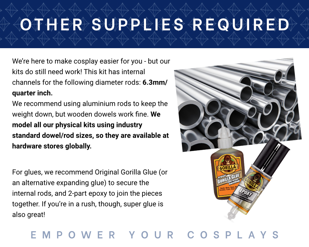 Lady Oliver Sword 3D Printed Kit - Rose of Versailles Cosplay Prop Illustris Models