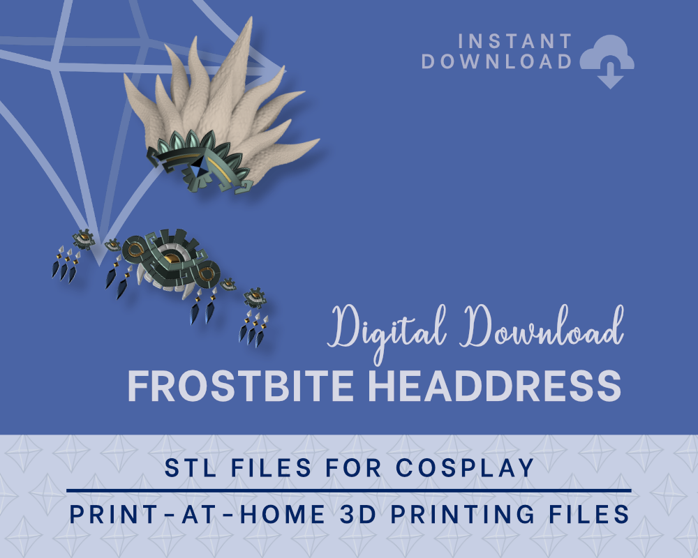 LINK Frostbite Set Headdress Resin STL FILES [Legend of Zelda: Tears of the Kingdom] Cosplay Prop | 3D Print files Illustris Models