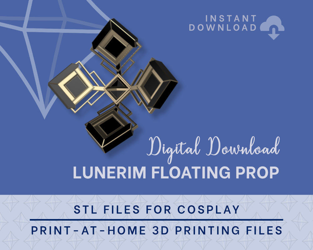 LUNE Lunerim Floating Prop STL FILES [Expedition 33] | Cosplay Prop Kit | 3D Print Files | Instant Download Illustris Models