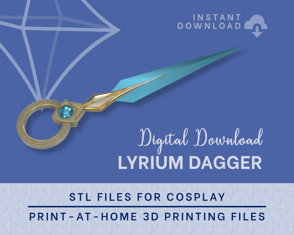 LYRIUM Dagger STL FILES [Dragon Age: The Veilguard] | Cosplay Prop | 3D Print Files Illustris Models