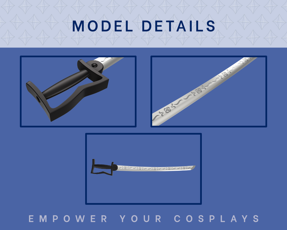 Olivia Armstrong's Sword STL Files - Full Metal Alchemist Cosplay Prop (Digital Download) Illustris Models & 3D Printing