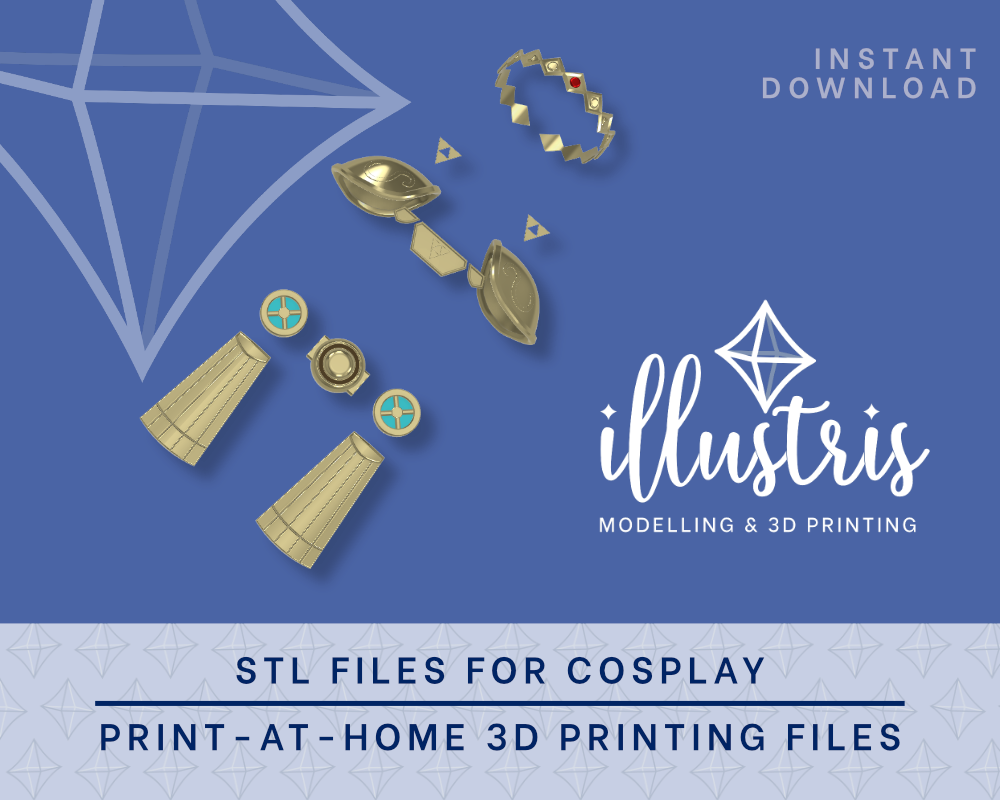 HILDA Accessories STL FILES [Legend of Zelda: A Link Between Worlds] Illustris Models & 3D Printing