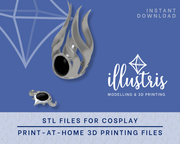 Copy of SHADOWHEART Headdress & Hair Accessories 3D Printed Kit (Baldur's Gate 3) Illustris Models & 3D Printing