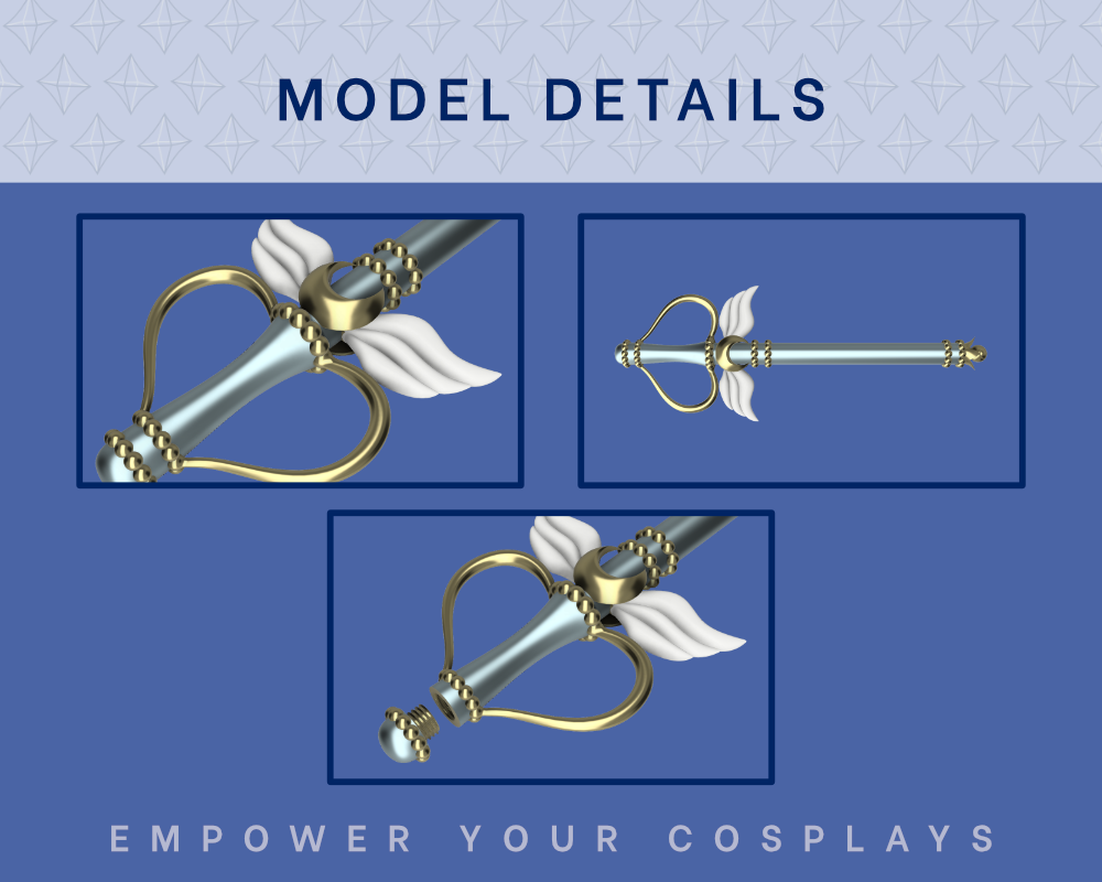 Sailor Moon Kaleiodscope STL Files - Sailor Moon Crystal Cosplay Prop (Digital Download) Illustris Models & 3D Printing