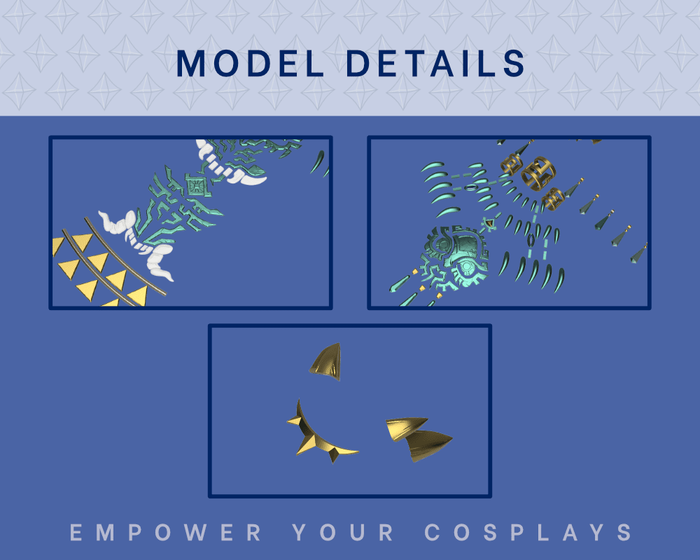 Link Rauru 3d Models Rauru Tabard & Accessories STL Files - Zelda Tears of the Kingdom Cosp ...