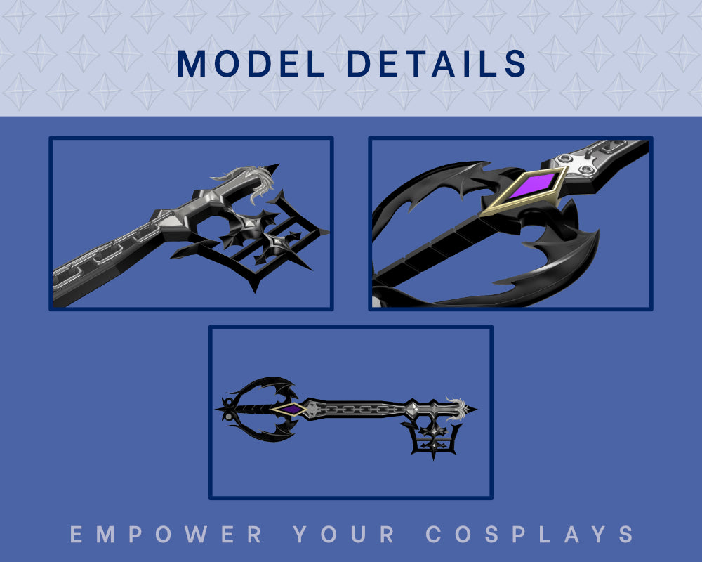 Oblivion Keyblade STL FILES [Kingdom Hearts] Illustris Models