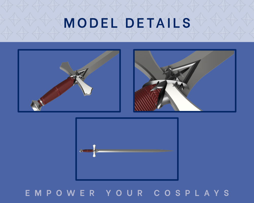 JOSHUA Sword STL FILES [Final Fantasy XVI] Illustris Models & 3D Printing