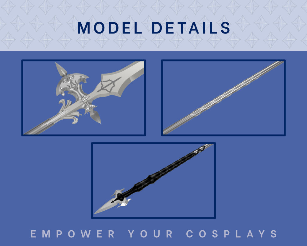 DION Bahamut Lance STL FILES [Final Fantasy xvi] Cosplay Prop | 3D Print Files | Instant Download Illustris Models