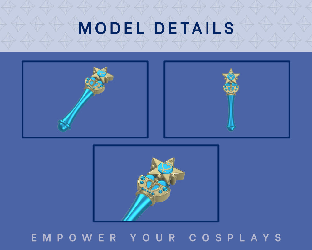 Sailor Scout Transformation Wands STL FILES [Sailor Moon Crystal] Illustris Models
