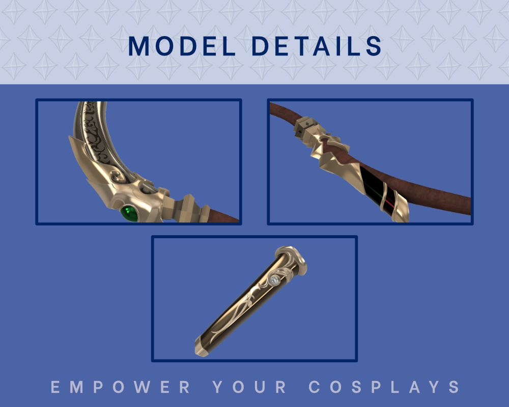 RAVEL KEEPER'S Bow STL FILES [Final Fantasy XIV] Illustris Models