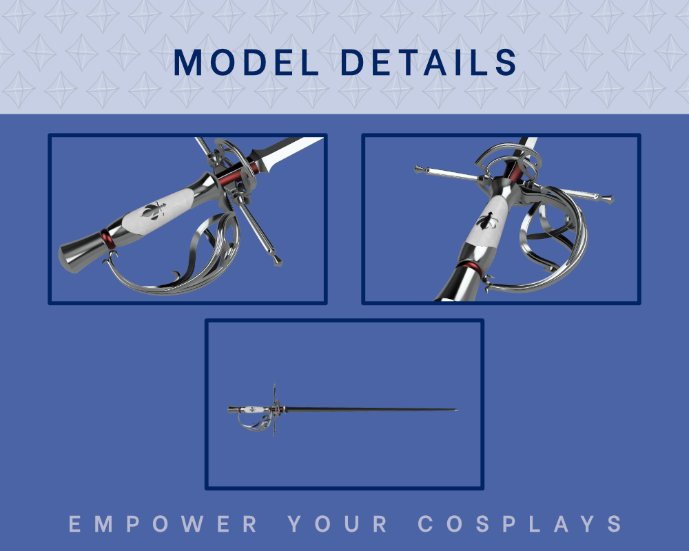 JILL Sword STL FILE [FINAL FANTASY XVI] Illustris Models & 3D Printing