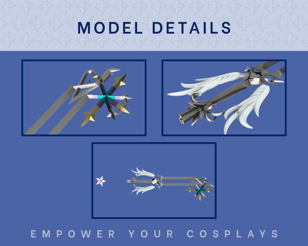 Oathkeeper Keyblade STL FILES [Kingdom Hearts] Illustris Models