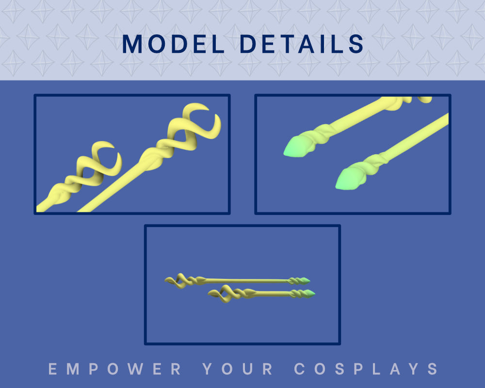 ZELDA Tri-Rod Staff STL FILES [The Legend of Zelda: Echoes of Wisdom] Cosplay Prop | Instant Download 3D Print Files Illustris Models & 3D Printing