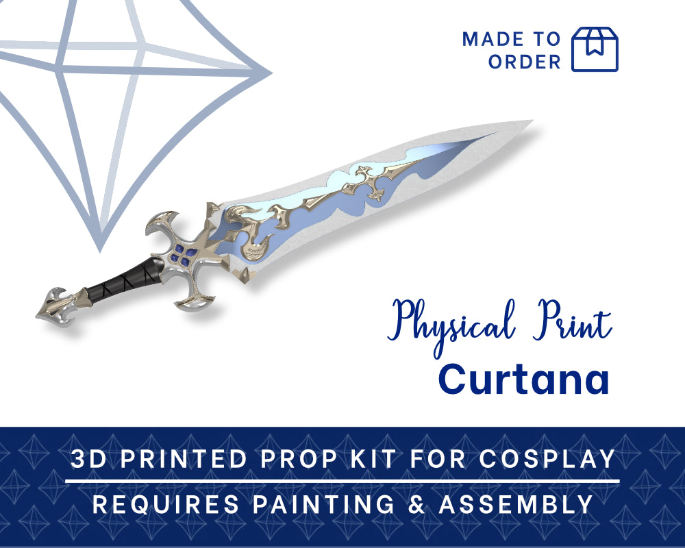 PALADIN [lvl 80] Curtana Sword 3D PRINTED KIT [Final Fantasy xiv] Cosplay Prop Illustris Models & 3D Printing