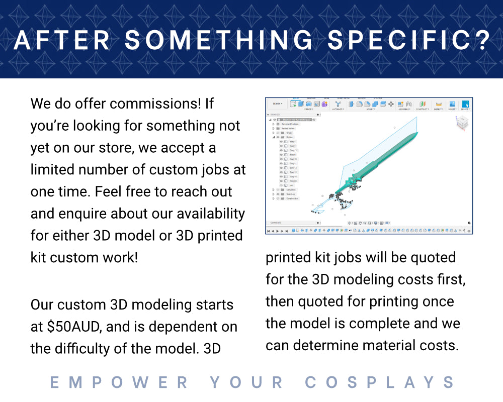 PALADIN [lvl 80] Curtana Sword 3D PRINTED KIT [Final Fantasy xiv] Cosplay Prop Illustris Models & 3D Printing