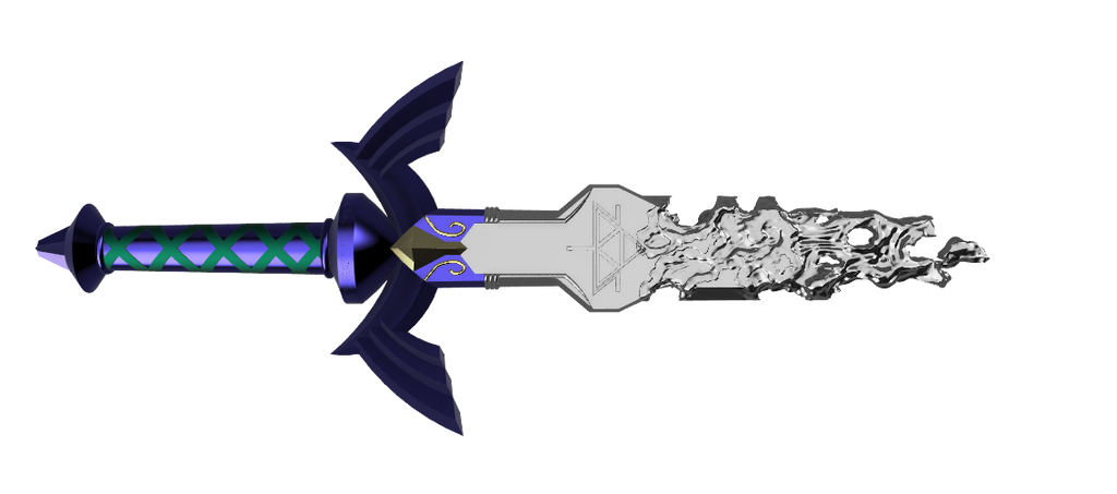 Decayed Master Sword STL FILES [The Legend of Zelda: Tears of the Kingdom] Illustris Models & 3D Printing