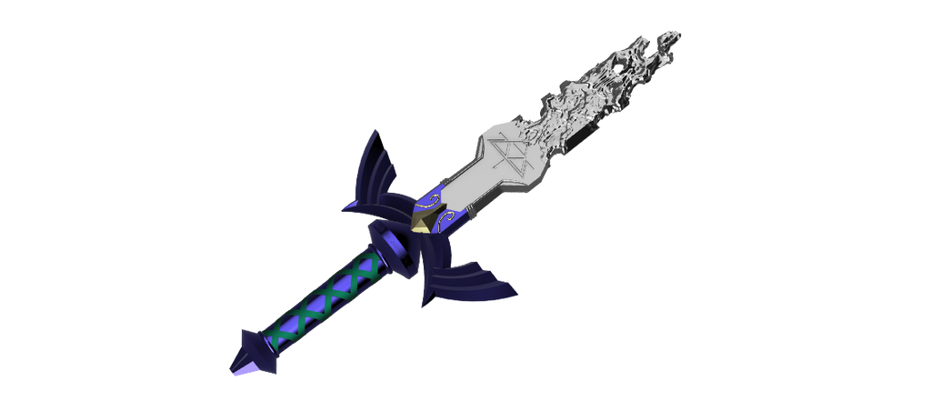 Decayed Master Sword STL FILES [The Legend of Zelda: Tears of the Kingdom] Illustris Models & 3D Printing