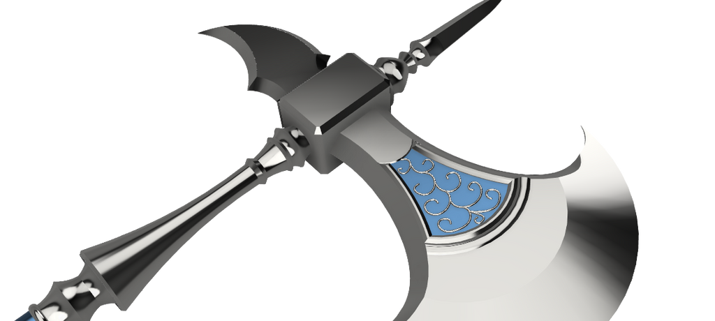 DEDUE Silver Axe STL FILES [Fire Emblem: Three Houses] Illustris Models & 3D Printing