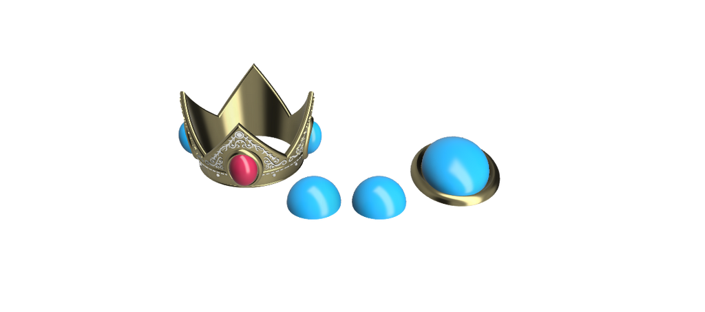 PEACH Accessories STL FILES [Super Smash Bros Ultimate] Illustris Models & 3D Printing