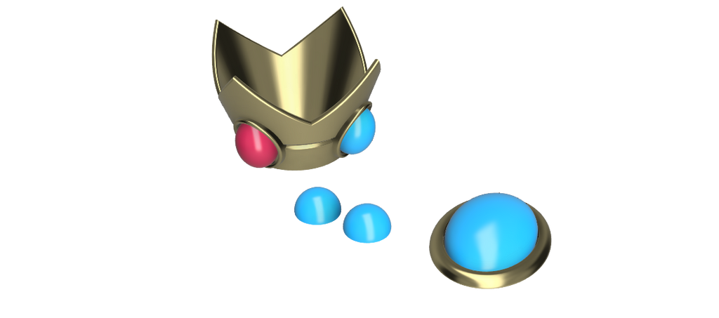 PEACH Accessories STL FILES [Super Mario Bros] Illustris Models & 3D Printing