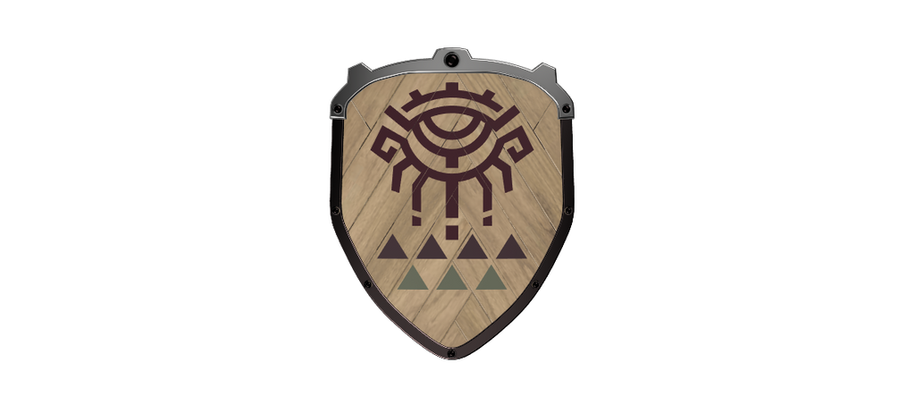 LINK Old Wooden Shield STL Files [The Legend of Zelda: Tears of the Kingdom] Illustris Models & 3D Printing