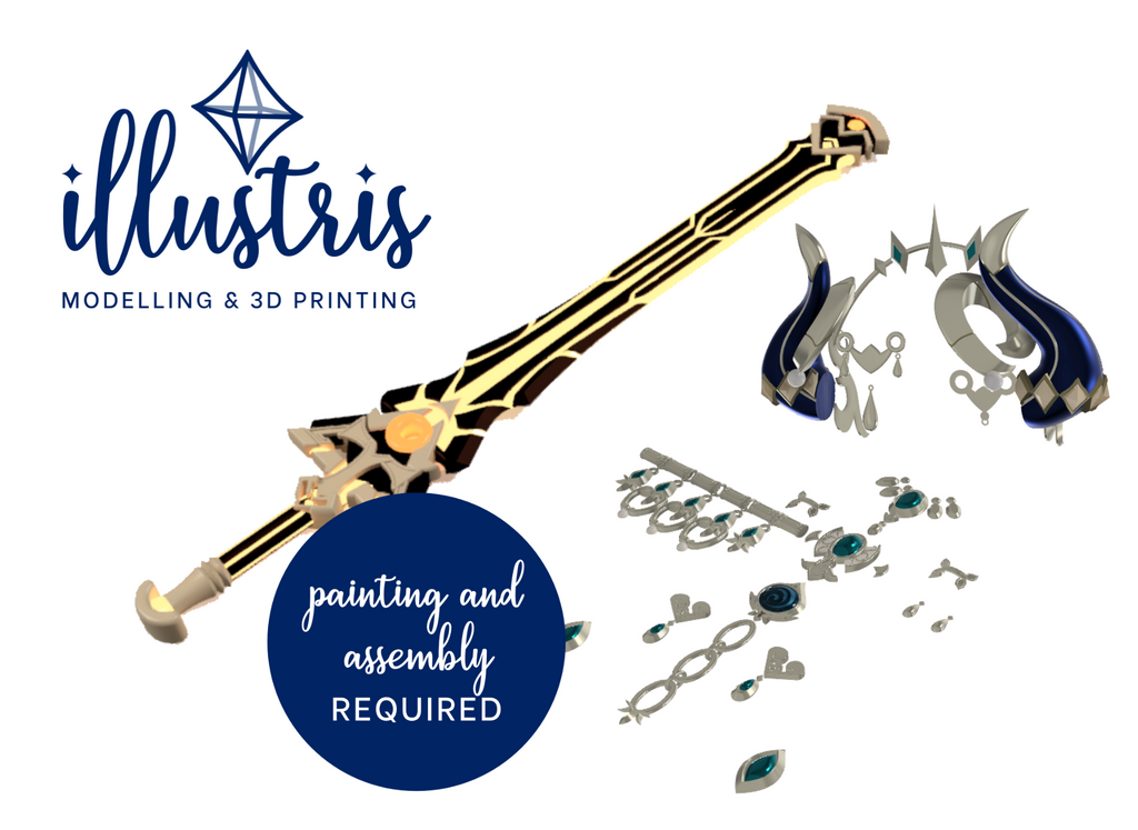 NILOU Mega Bundle 3D PRINT [Genshin Impact] Illustris Models & 3D Printing