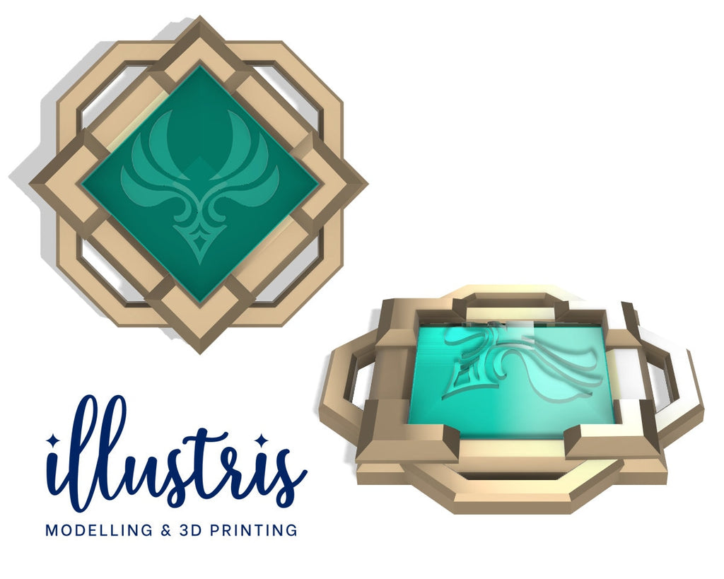 LIYUE Colour Shift Vision Amulet 3D Printed Kit [Genshin Impact] illustrismodels